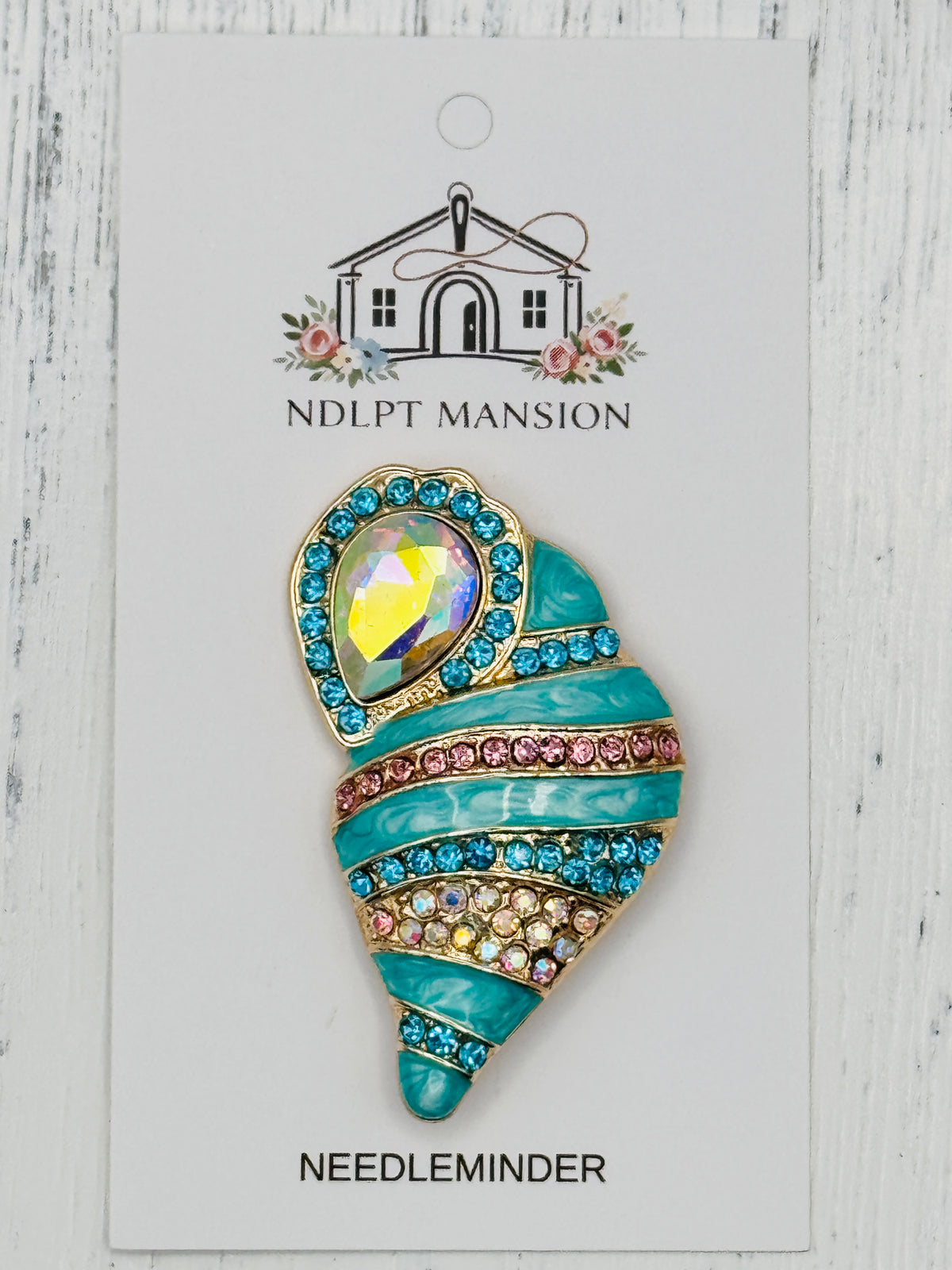 Turquoise Seashell Jeweled