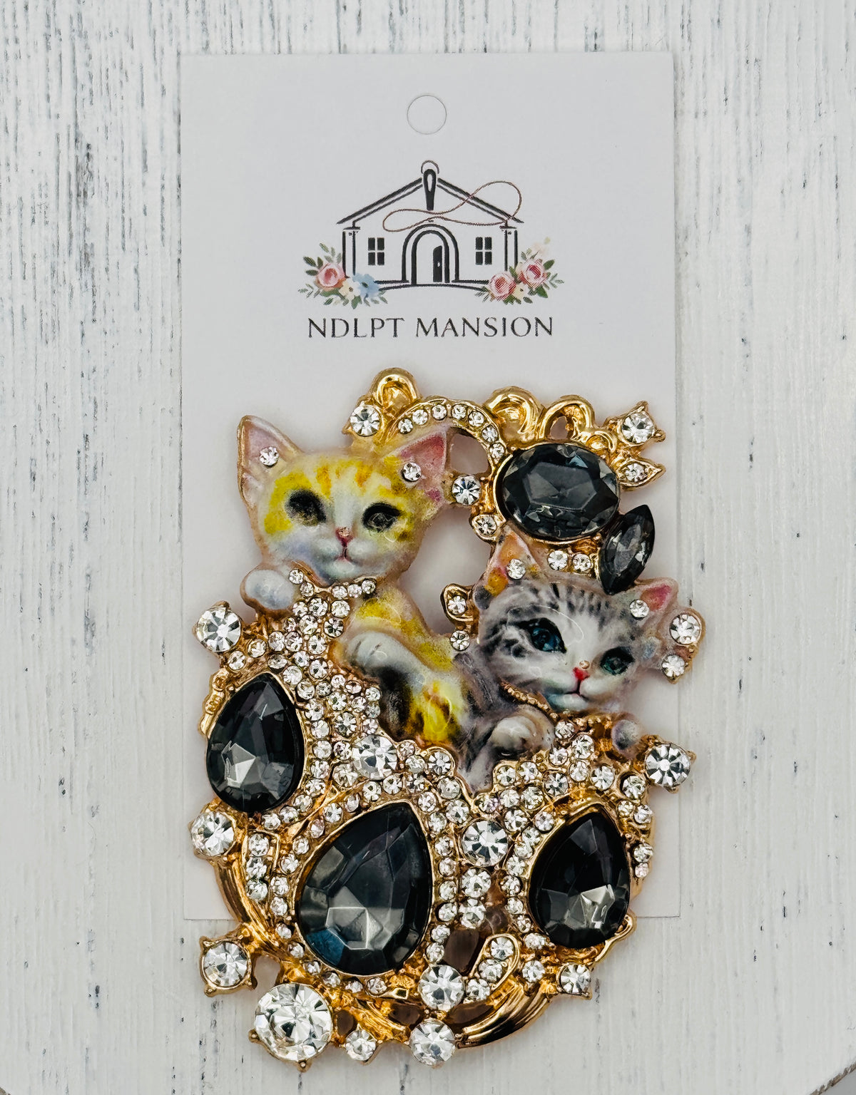Two Kittens Jeweled