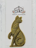 Gold Cat Jeweled