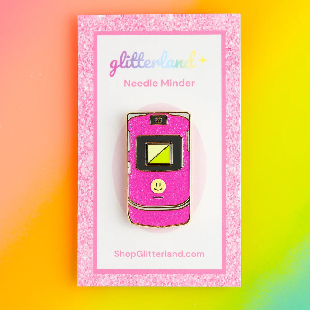 Glitterland Y2K Flip Phone Needle Minder