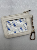 Threaded & Tipsy Self Finishing Coin Wallet-Off White