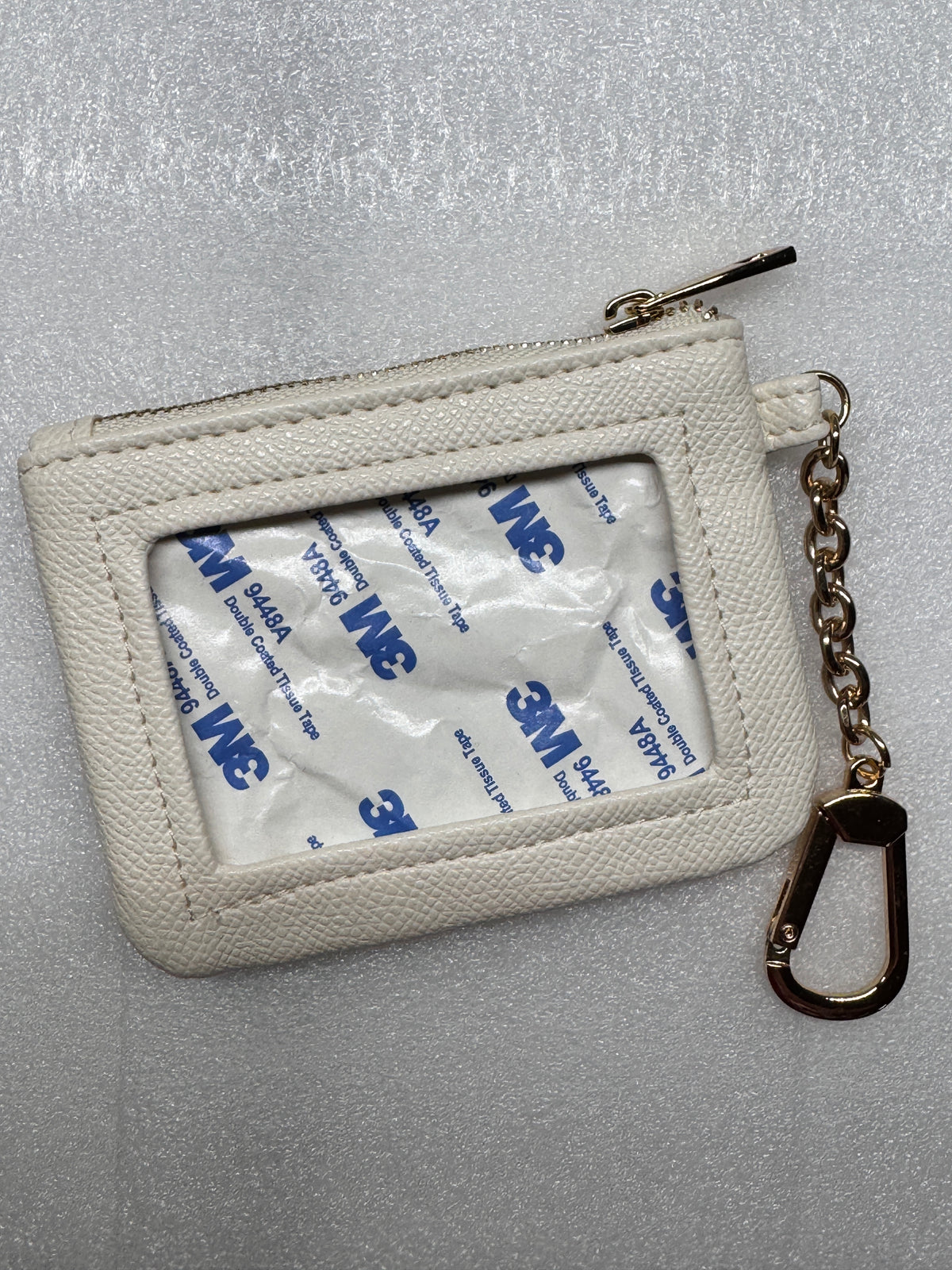 Threaded & Tipsy Self Finishing Coin Wallet-Off White