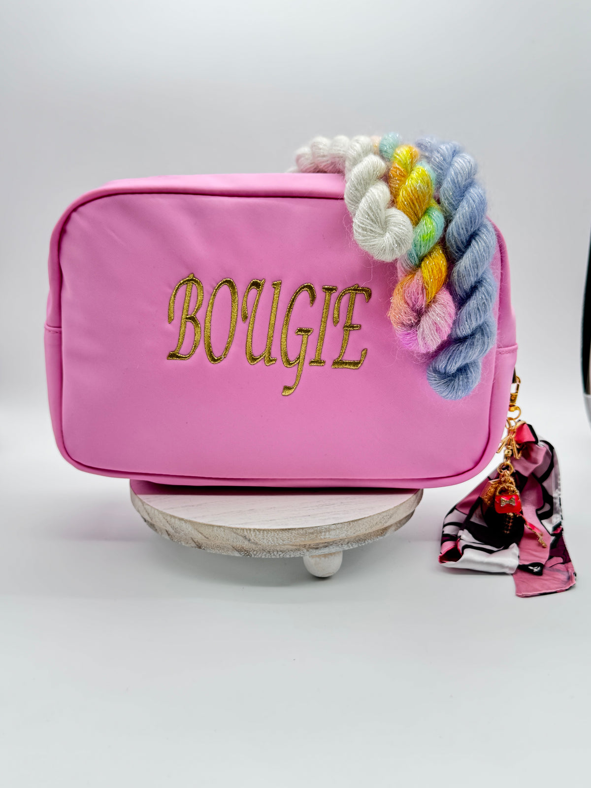 NDLPT Mansion Embroidered Accessory Bag - Bougie