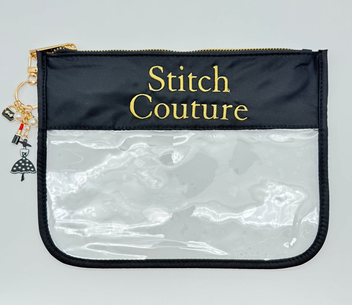 NDLPT Mansion Embroidered Zipper Pouch - Stitch Couture