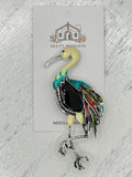 Egret Enamel Jeweled
