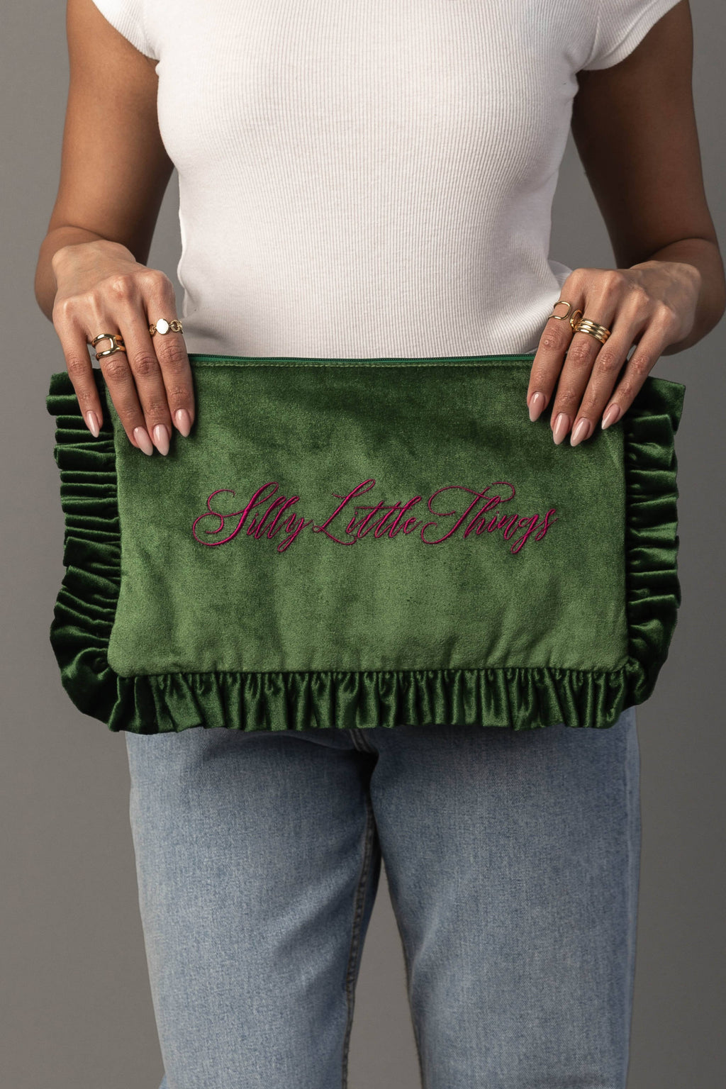 Panache Ruffle Pouch