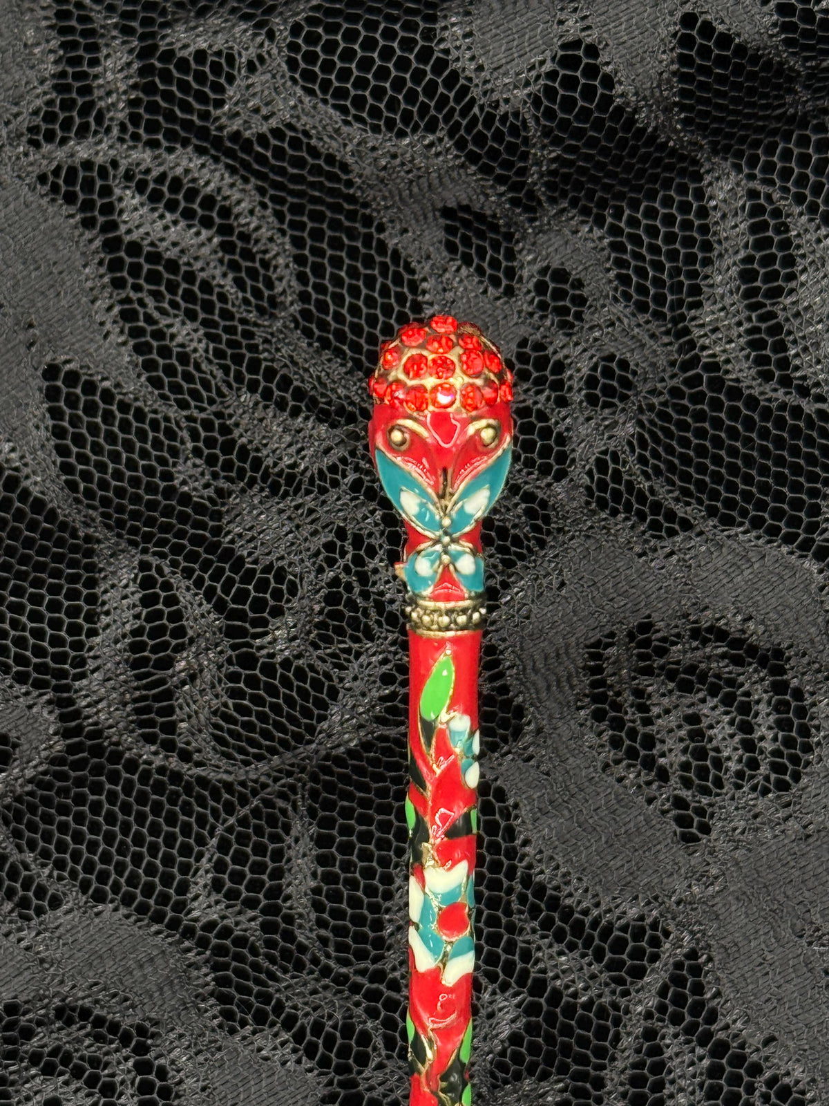 Butterfly Cloisonné & Crystal LT