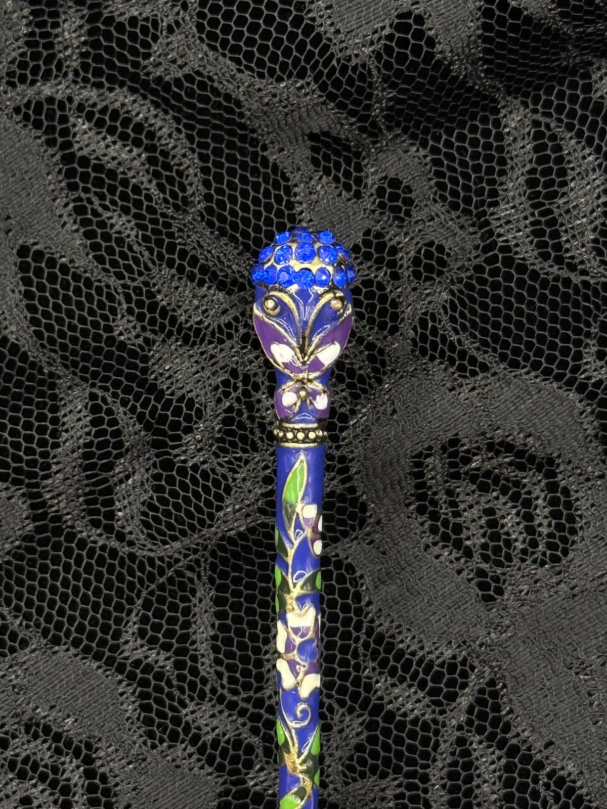 Butterfly Cloisonné & Crystal LT