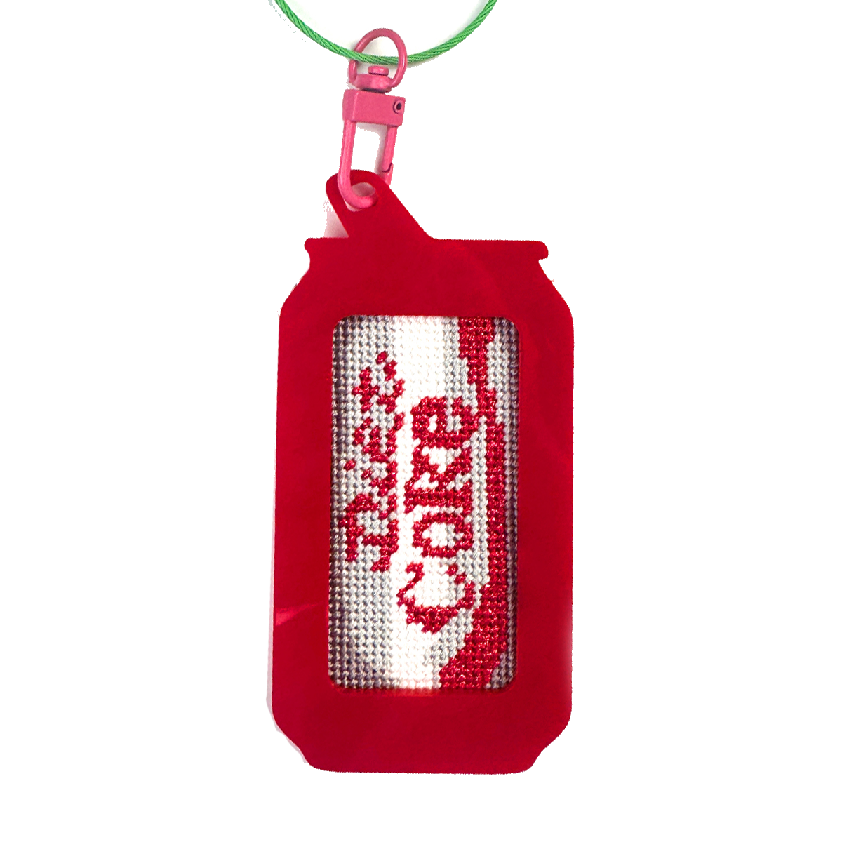 Frayme Works Bag Tag: Soda Pop Can: Red
