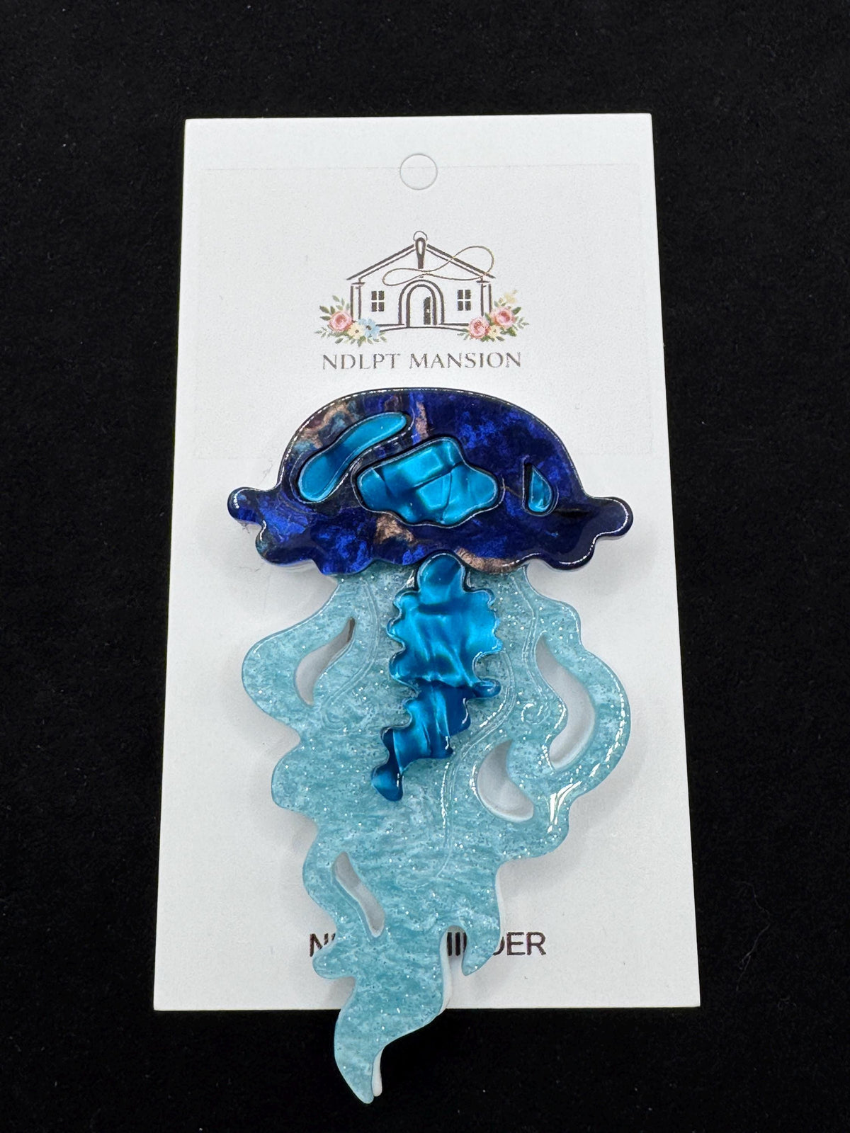 Blue & Teal Jelly Fish Acrylic
