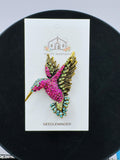 Bright Pink Hummingbird Jeweled