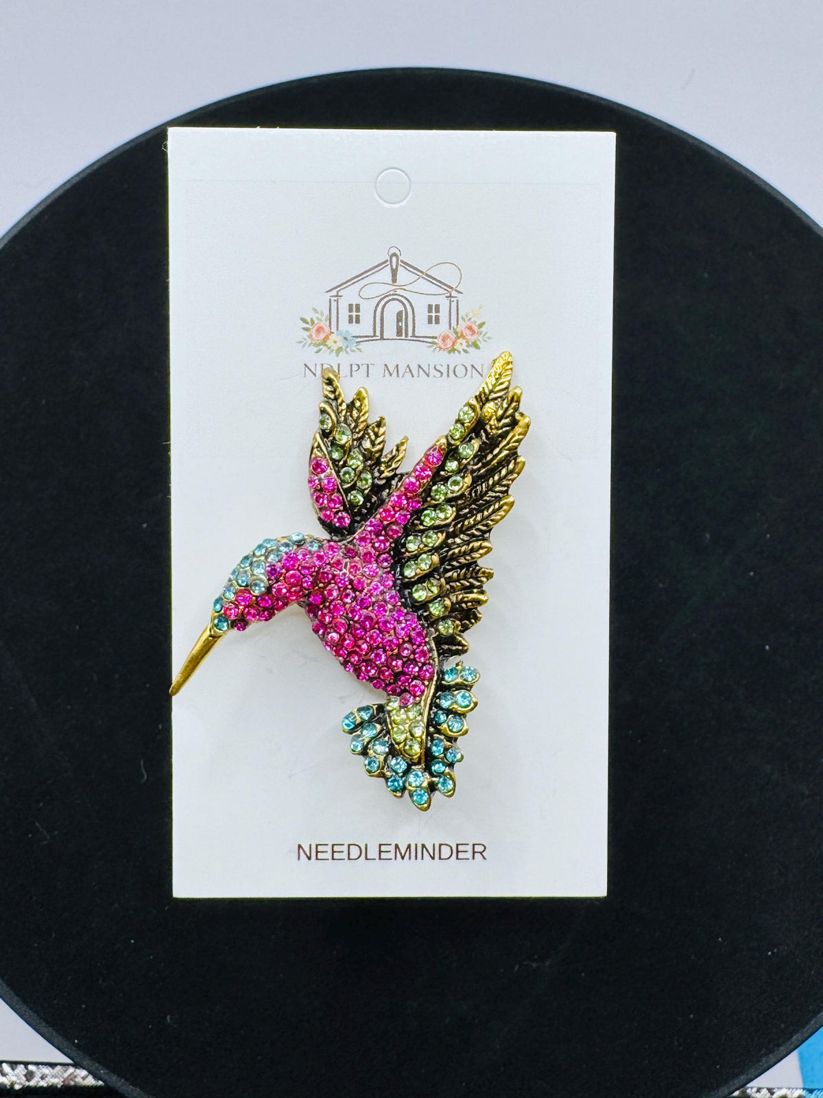 Bright Pink Hummingbird Jeweled