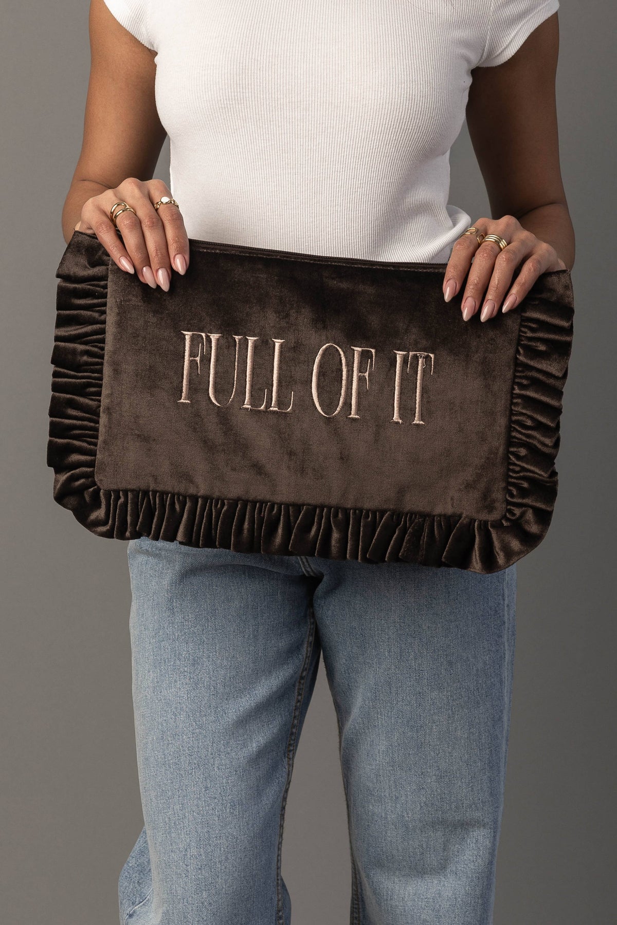 Panache Ruffle Pouch