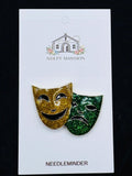 Mardi Gras Happy Sad Mask Deluxe Enamel
