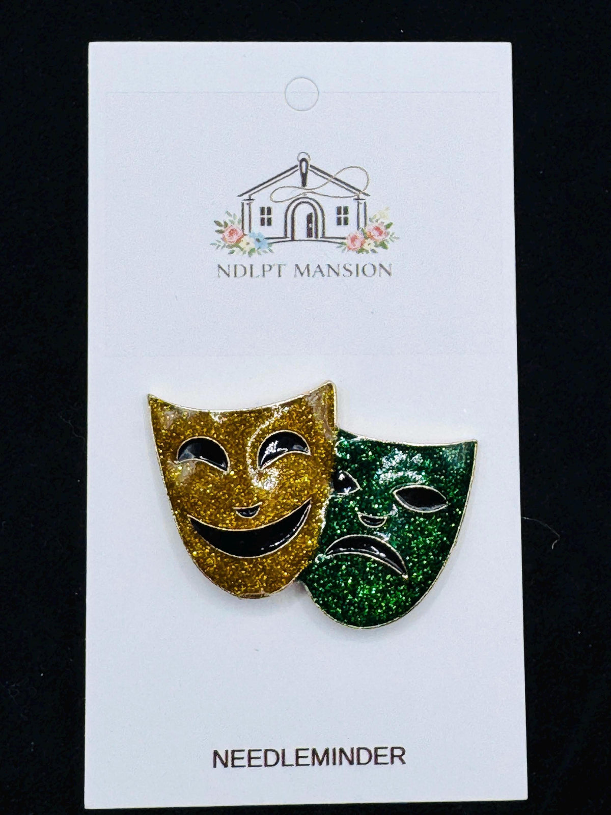 Mardi Gras Happy Sad Mask Deluxe Enamel