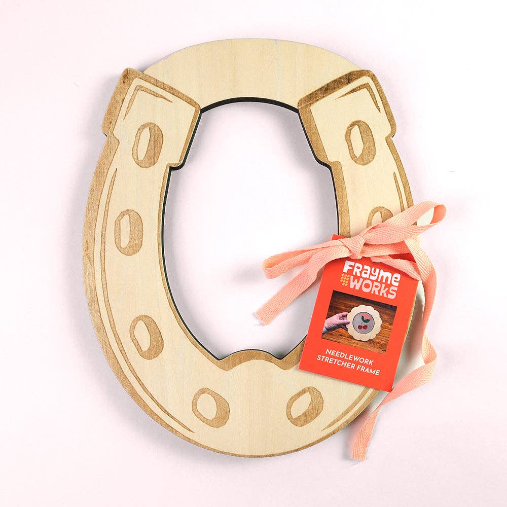 Frayme Works Horseshoe 5.25" x 6.25" Needlepoint Stretcher Frame