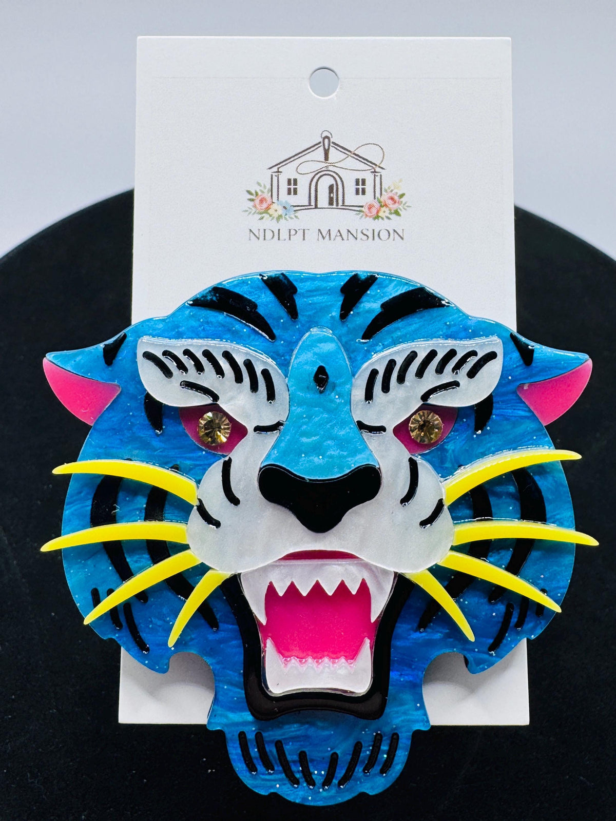 Extra Large Blue Tiger Acrylic