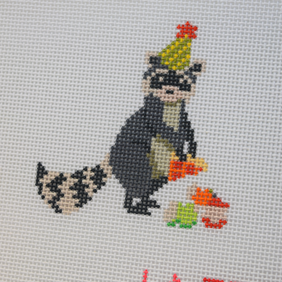 LaFete Party Animals - Birthday Bandit Hand Painted Canvas