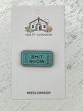 Shit Show Ticket Teal Enamel