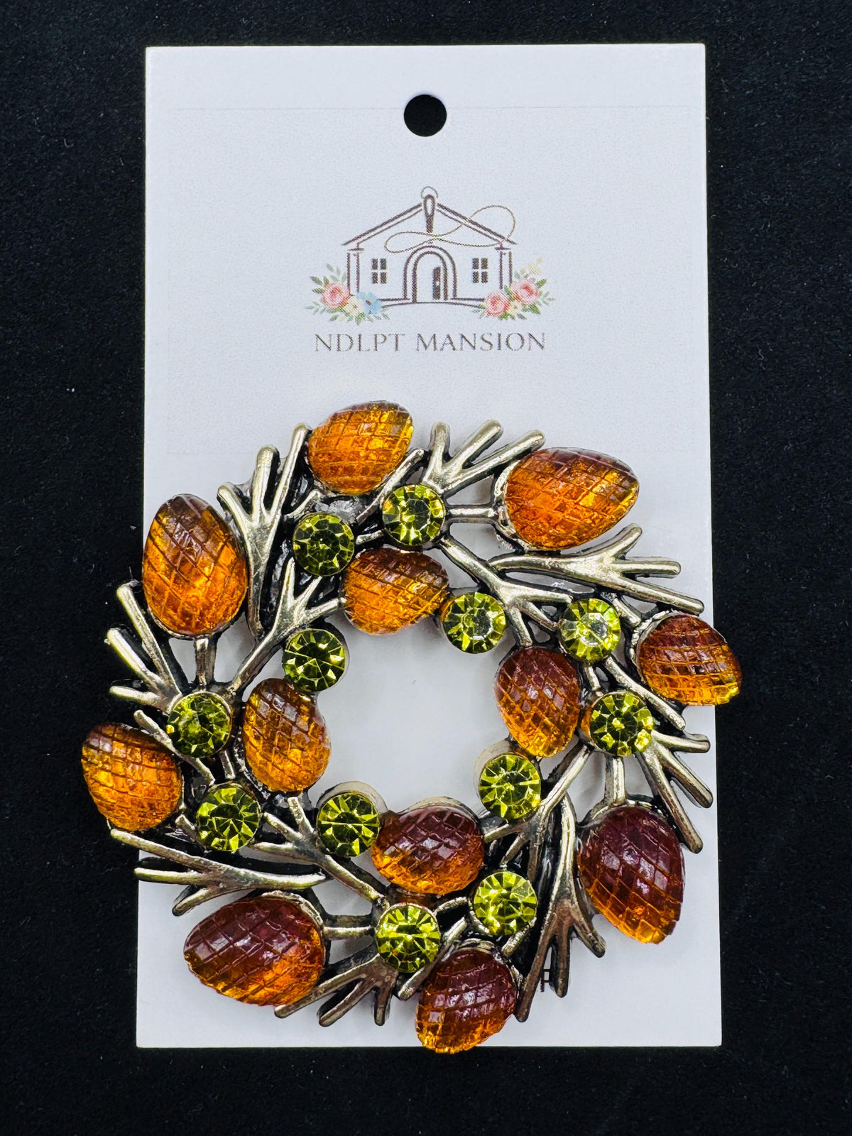 Fall Wreath Jeweled