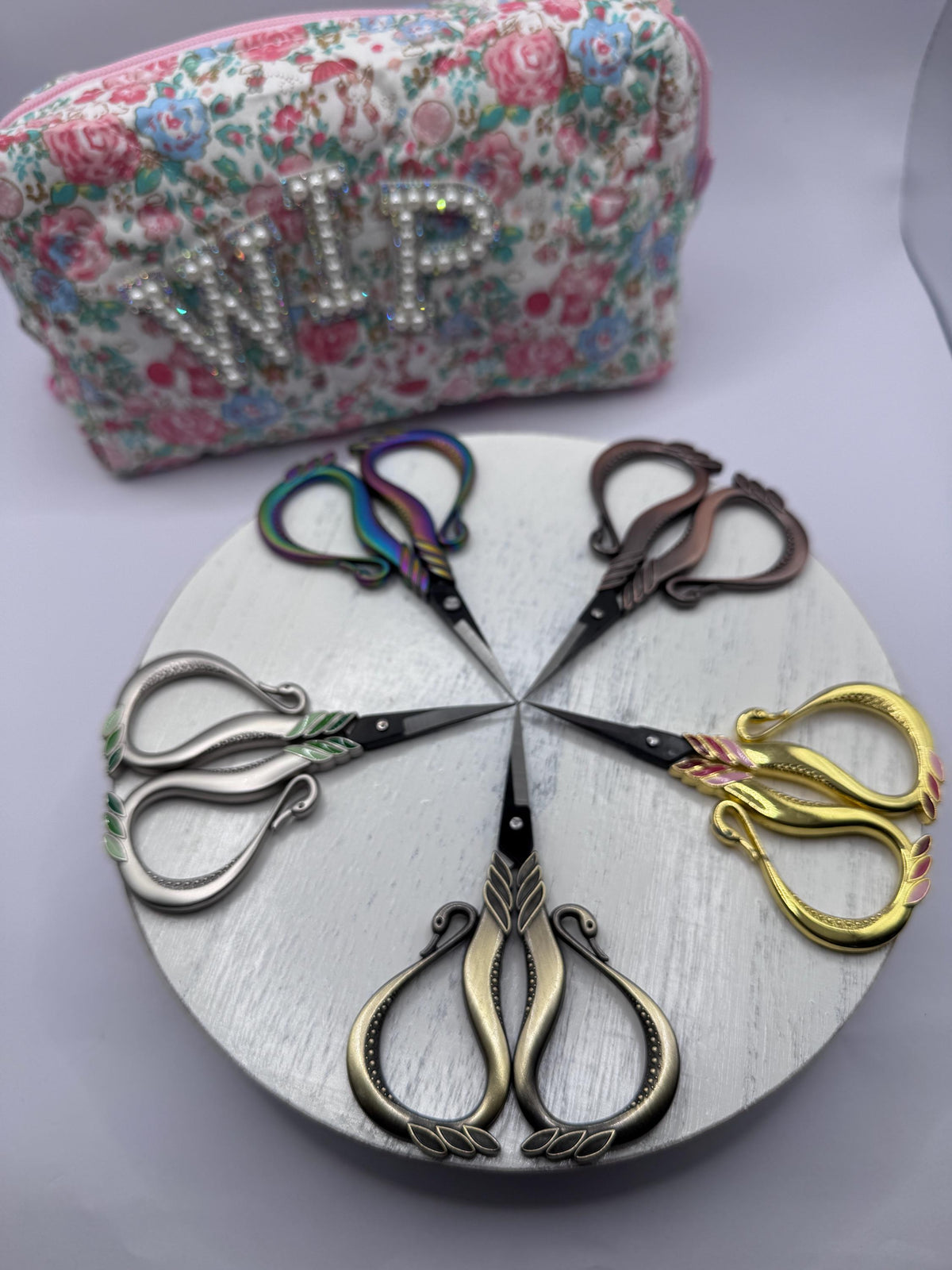 Vintage Inspired Swan Embroidery Scissors