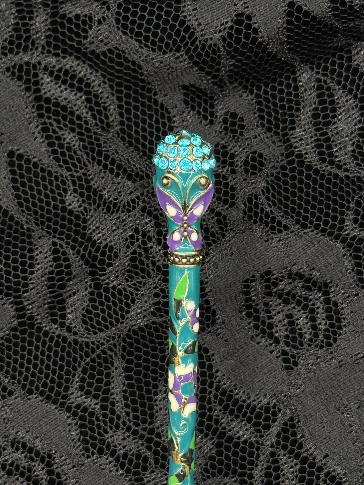 Butterfly Cloisonné & Crystal LT