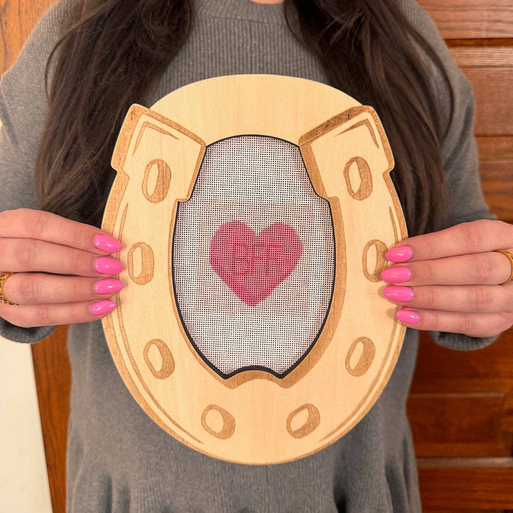 Frayme Works Horseshoe 5.25" x 6.25" Needlepoint Stretcher Frame