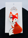 Pretty Fox with Flowers Acrylic