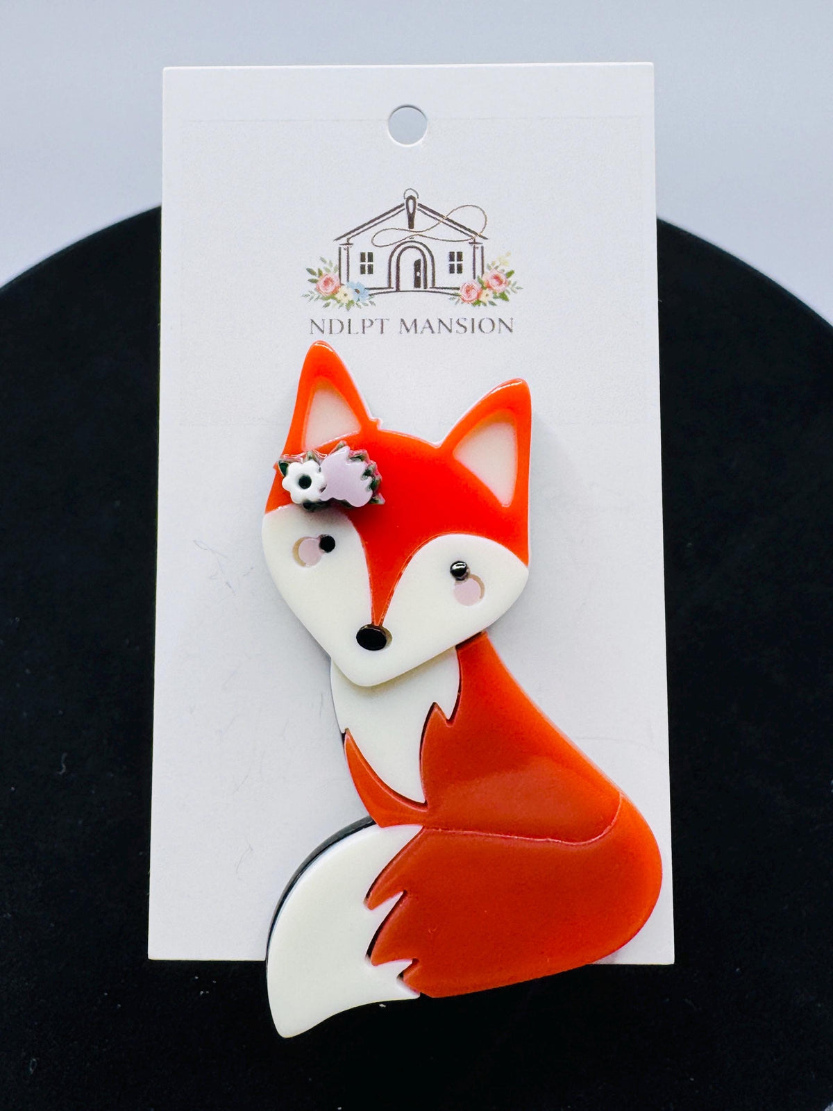 Pretty Fox with Flowers Acrylic