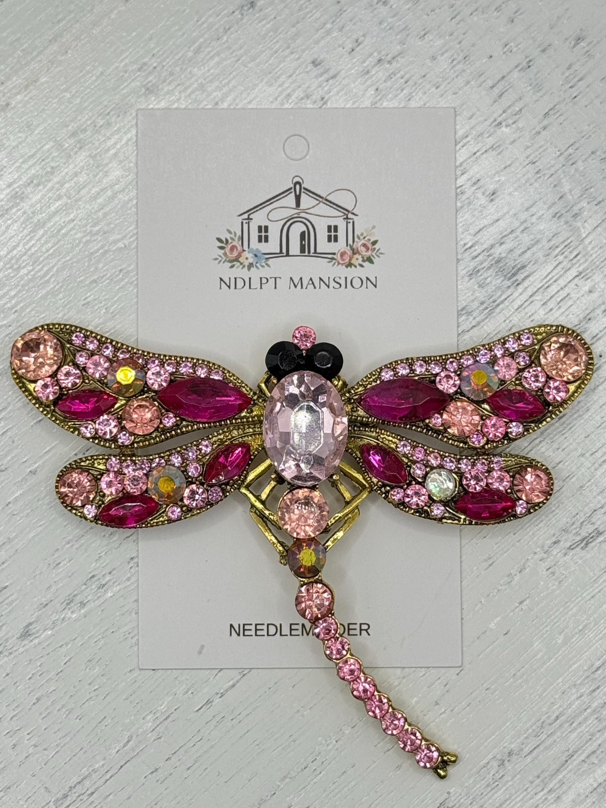 Dragonfly XL Pink Jeweled