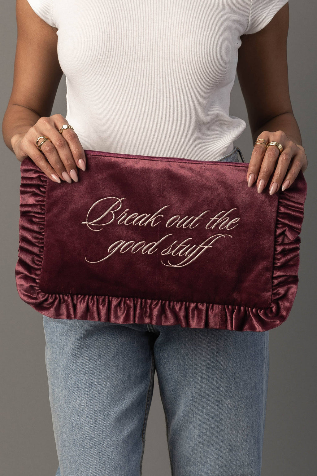 Panache Ruffle Pouch