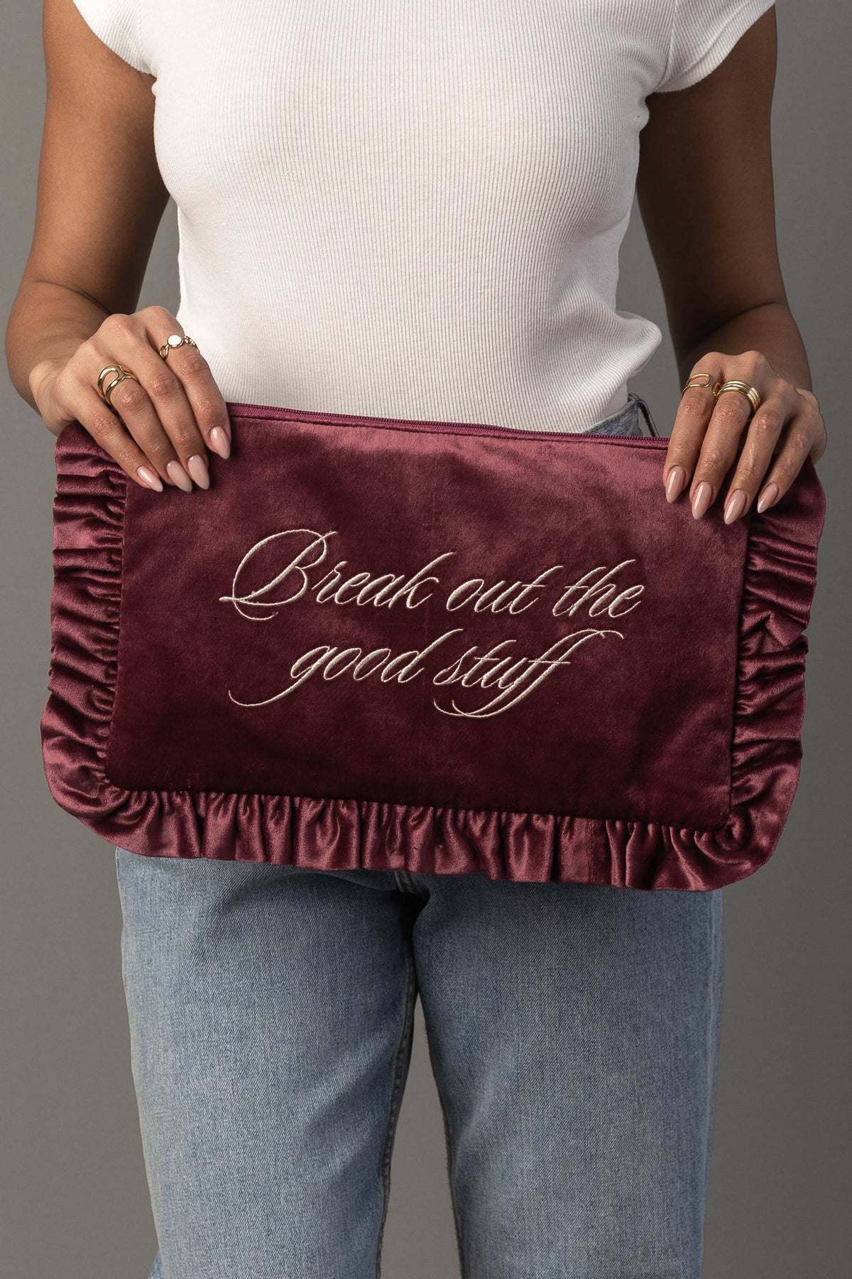 Panache Ruffle Pouch