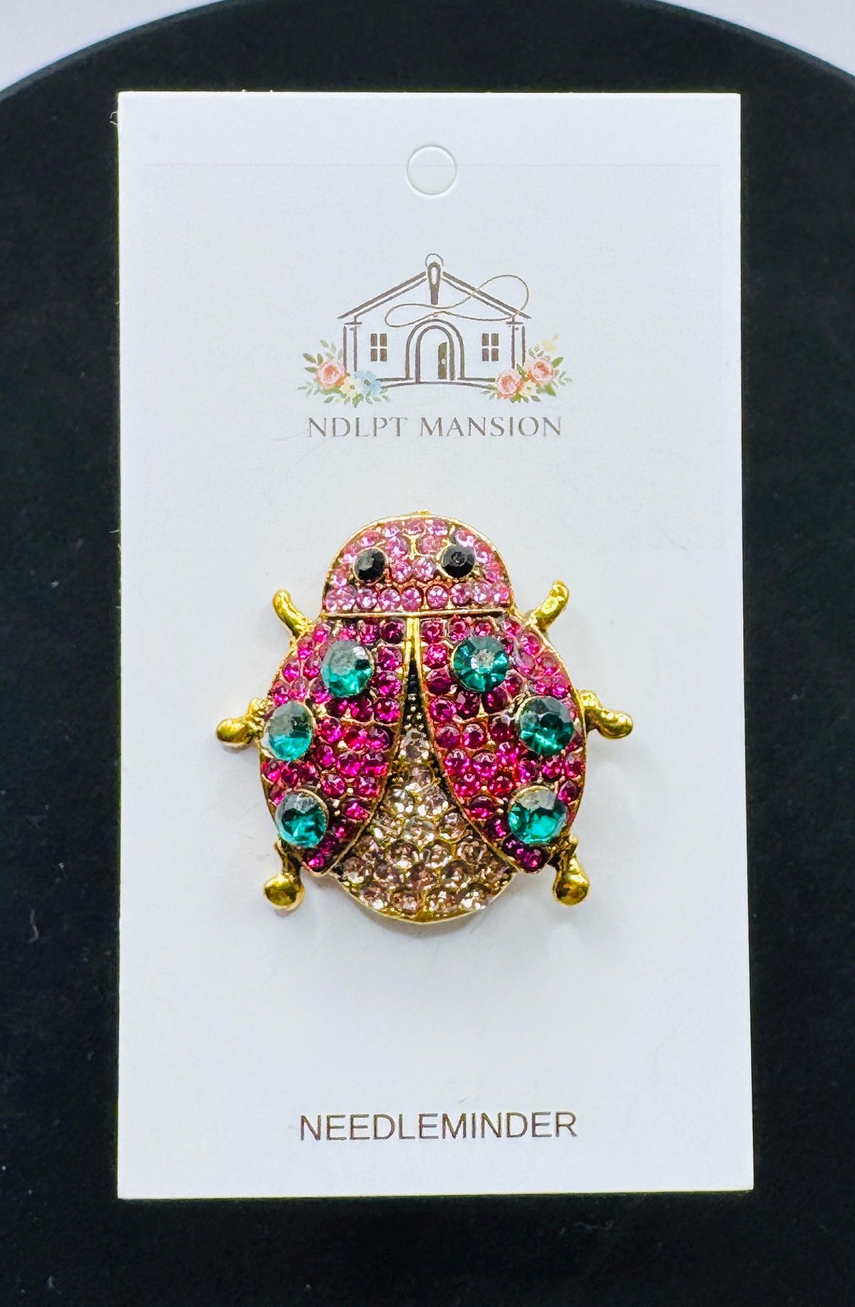 Pink Lady Bug Jeweled