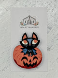 Jack-O-Lantern with Black Cat Acrylic