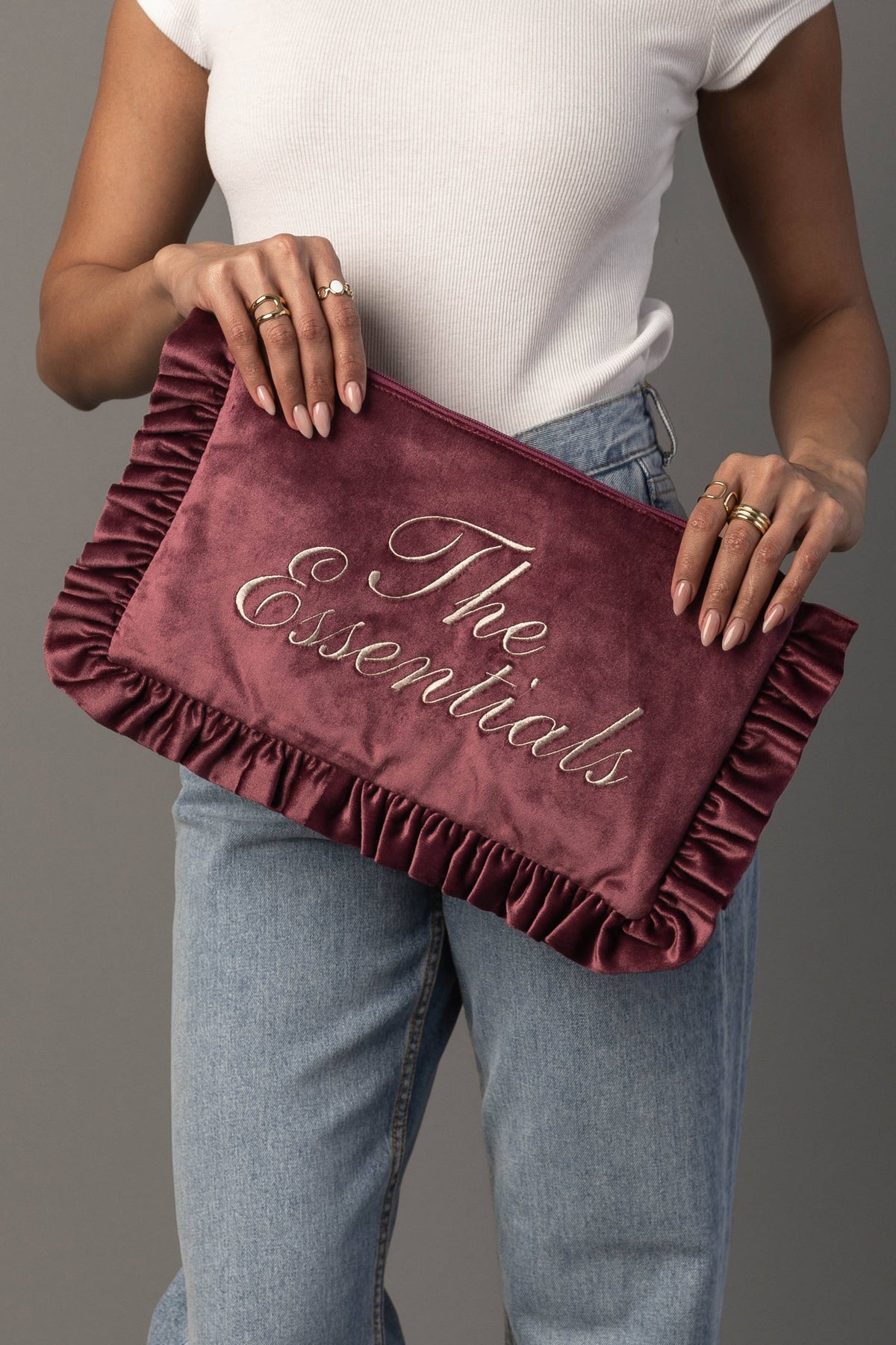 Panache Ruffle Pouch