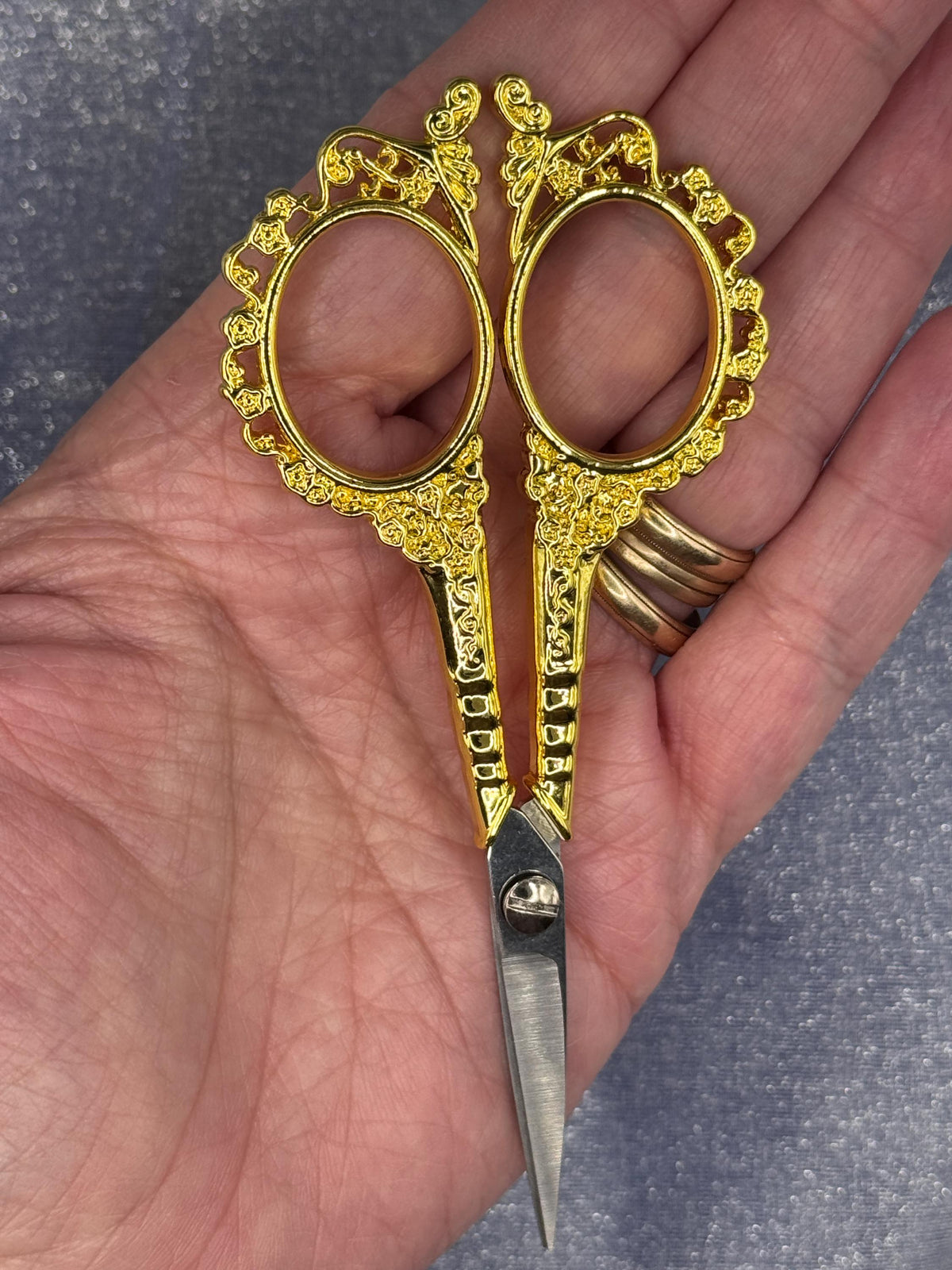 Retro Zakka Antique Embroidery Scissors with Sheath
