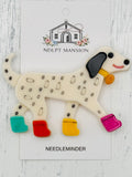Spotted Dog with Colorful Socks Acrylic