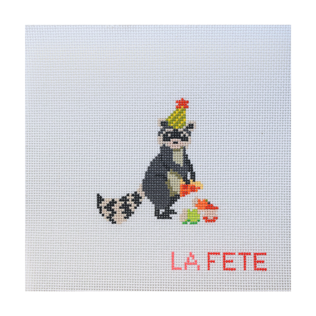 LaFete Party Animals - Birthday Bandit Hand Painted Canvas