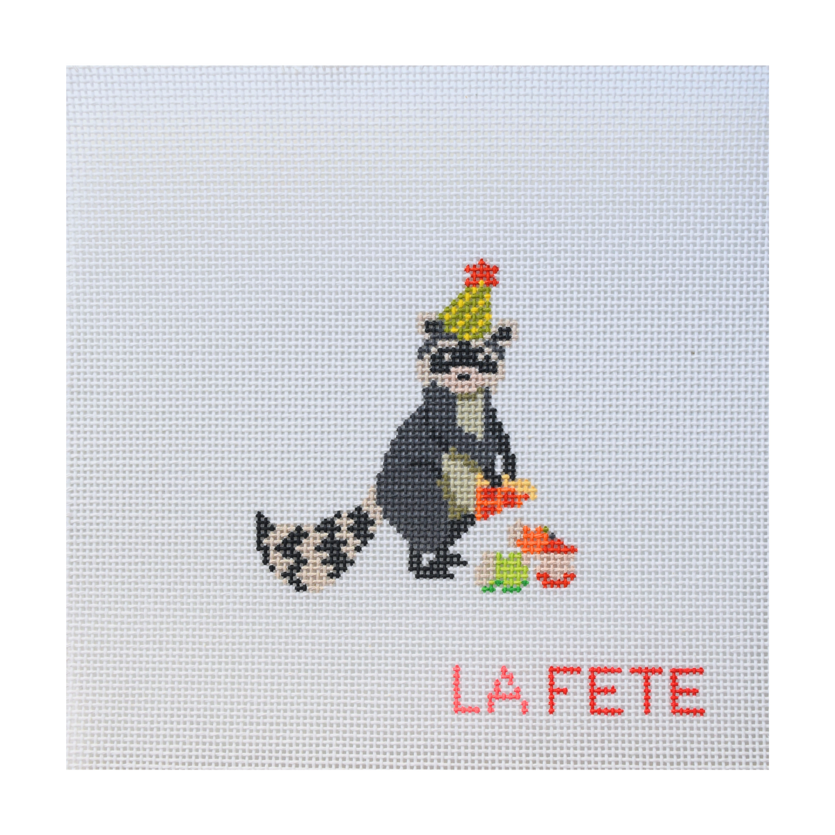LaFete Party Animals - Birthday Bandit Hand Painted Canvas
