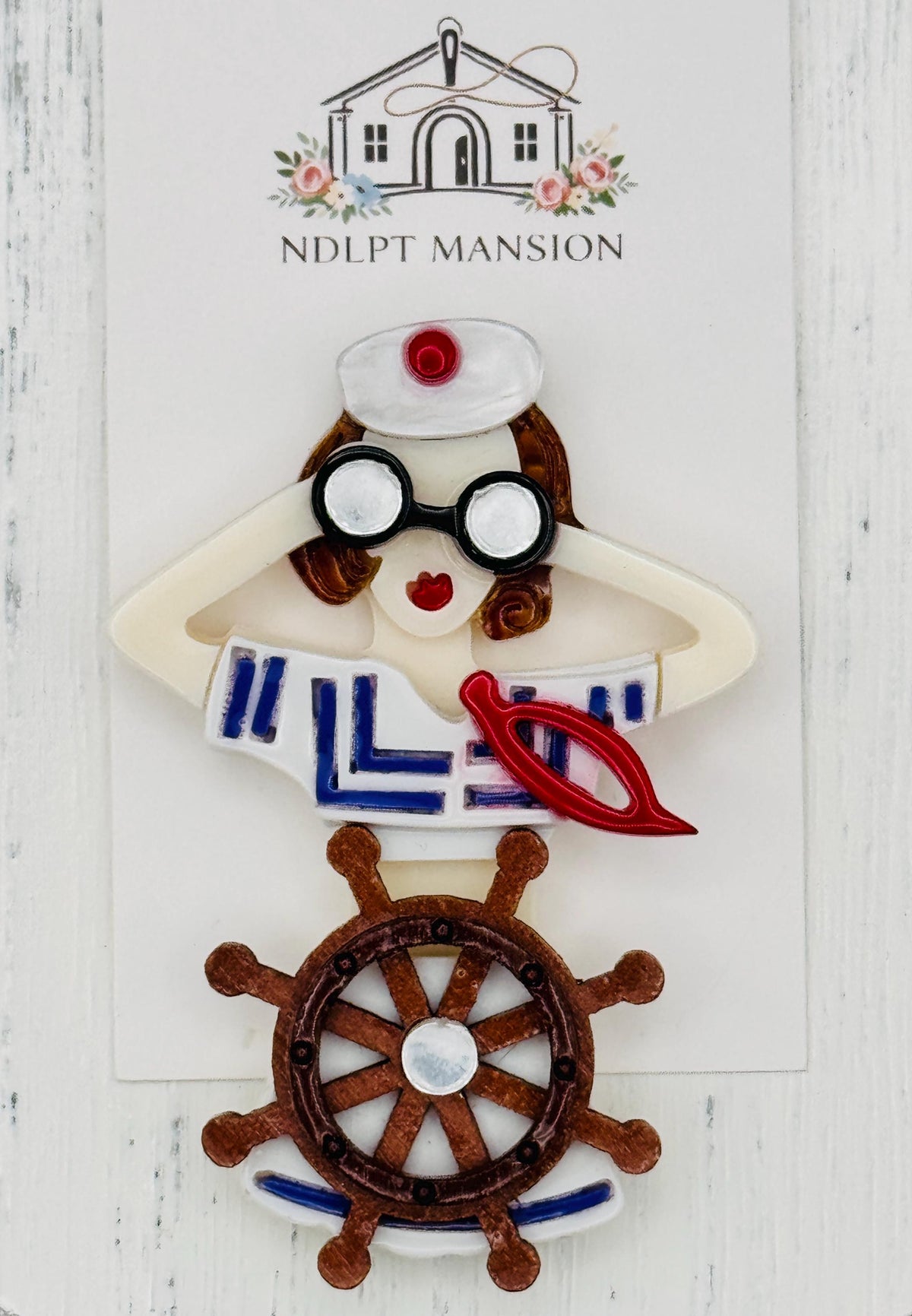 Sailor Lady with Binoculars