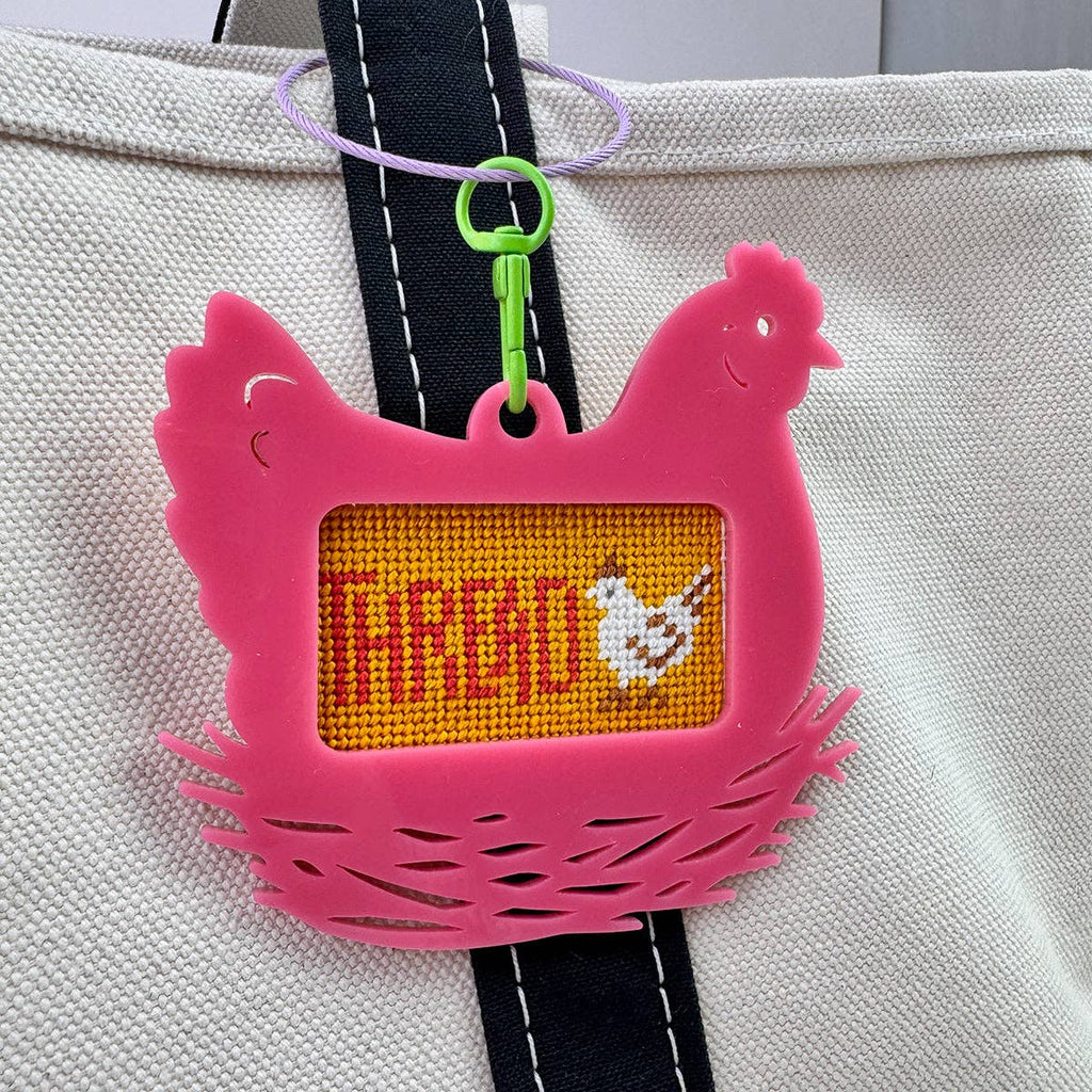 Frayme Works Bag Tag: Chicken: Red