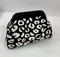 Leopard Clasp Knit Bag