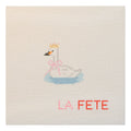 LaFete Party Animals - Swan Hand Painted Canvas