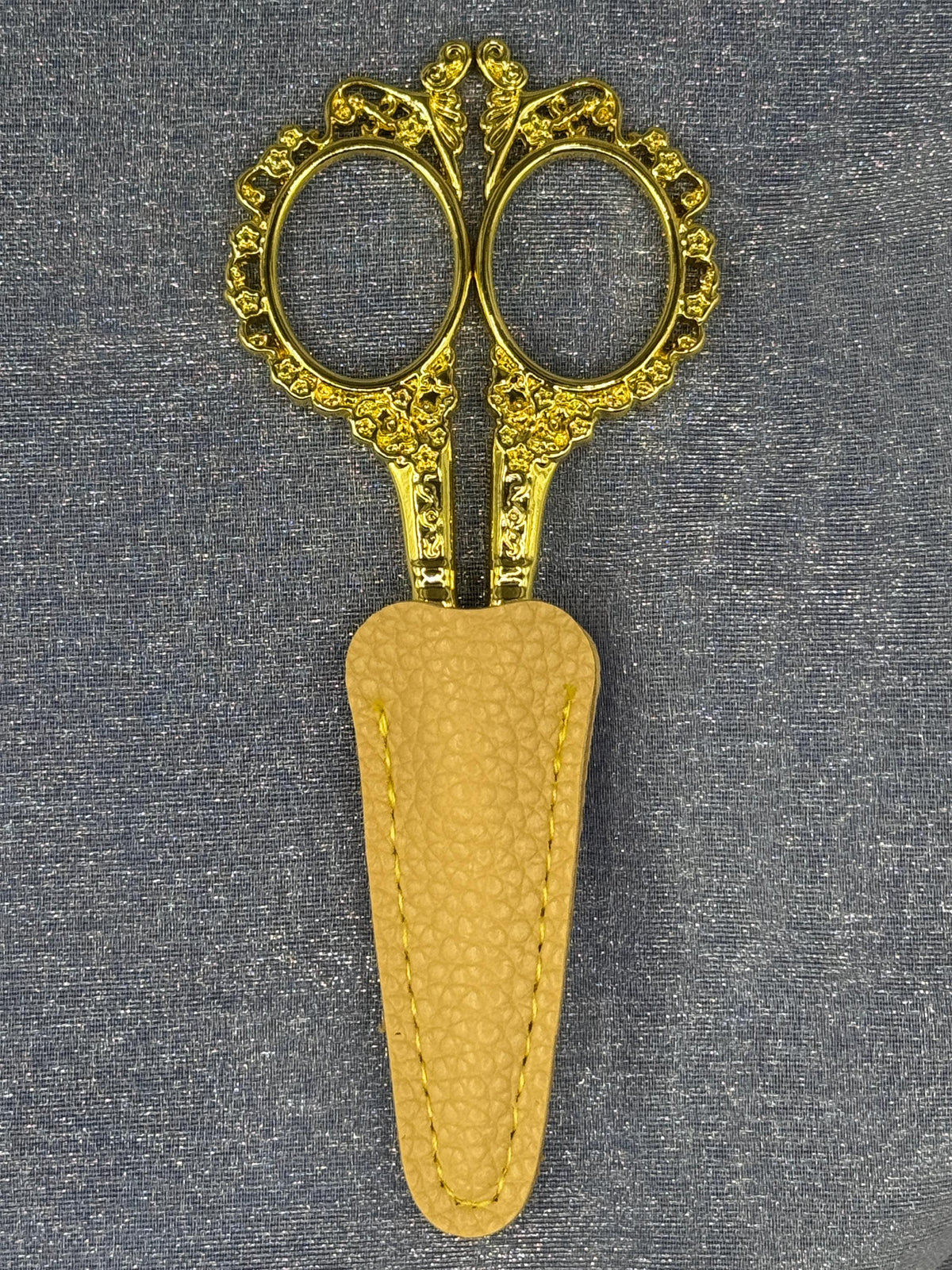 Retro Zakka Antique Embroidery Scissors with Sheath