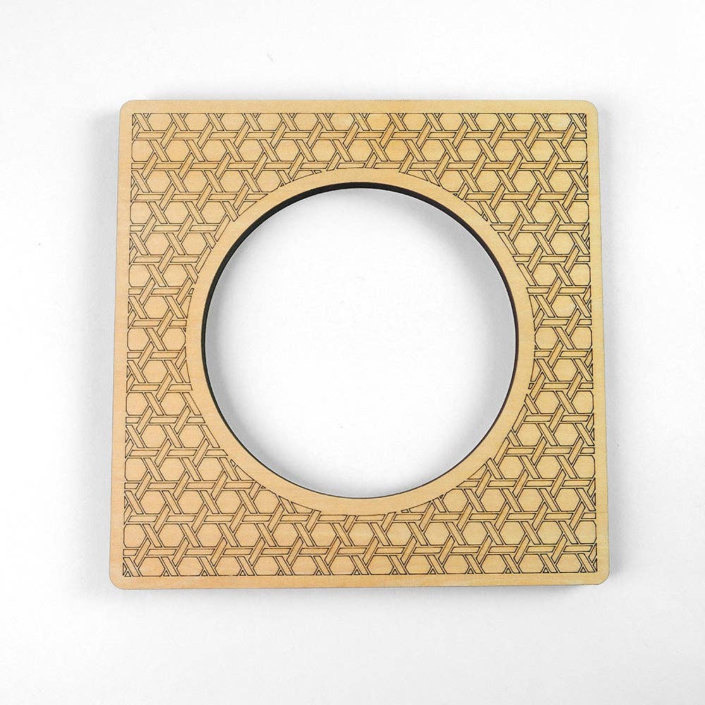 Frayme Works Rattan 5" Circle Needlepoint Stretcher Frame