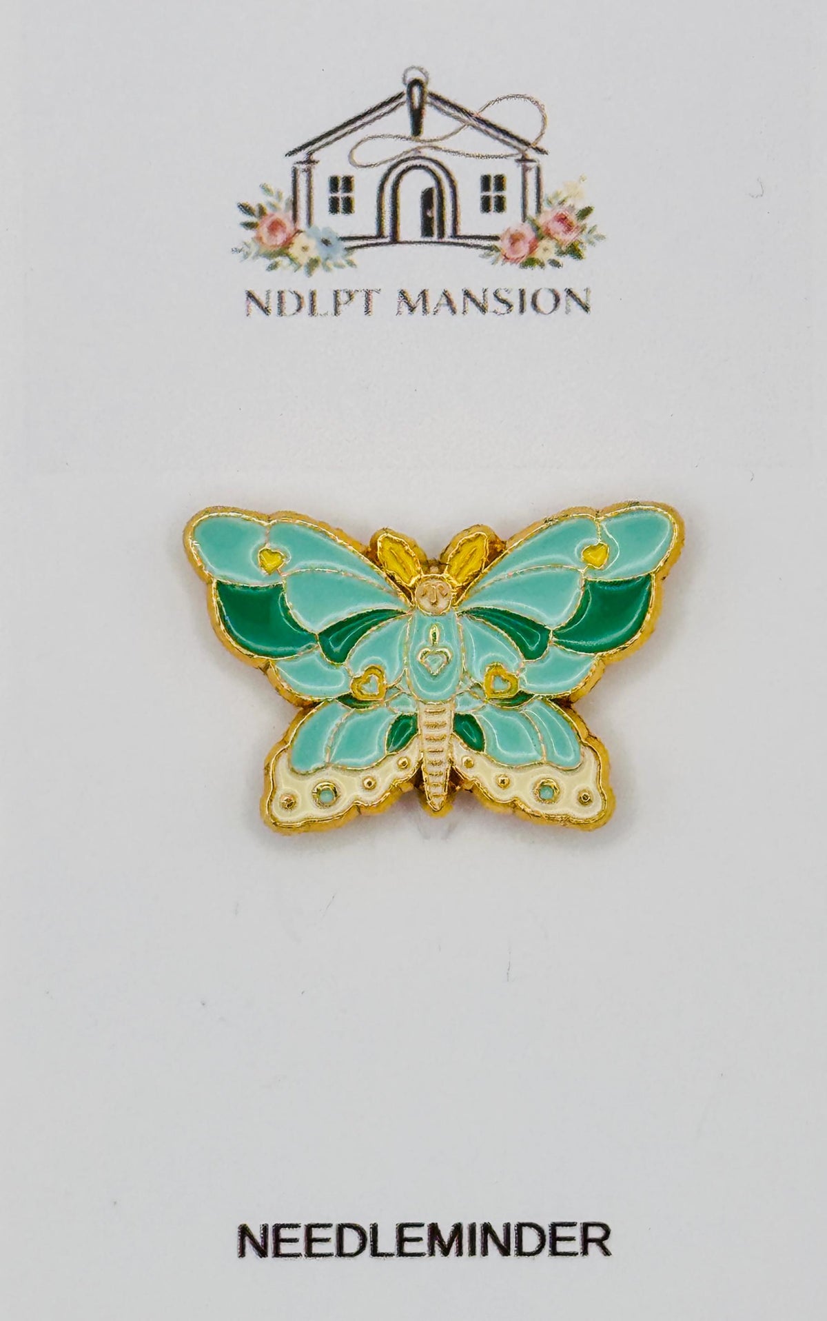 Turquoise Butterfly Enamel