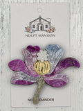 Purple Glitter Poppy Acrylic