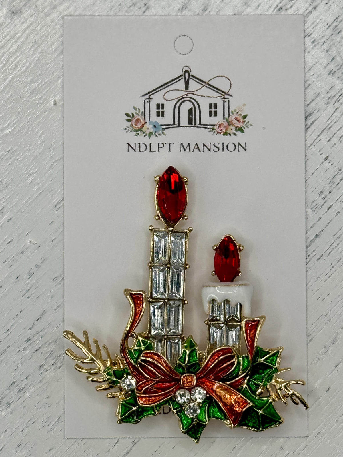 Christmas Candles Jeweled