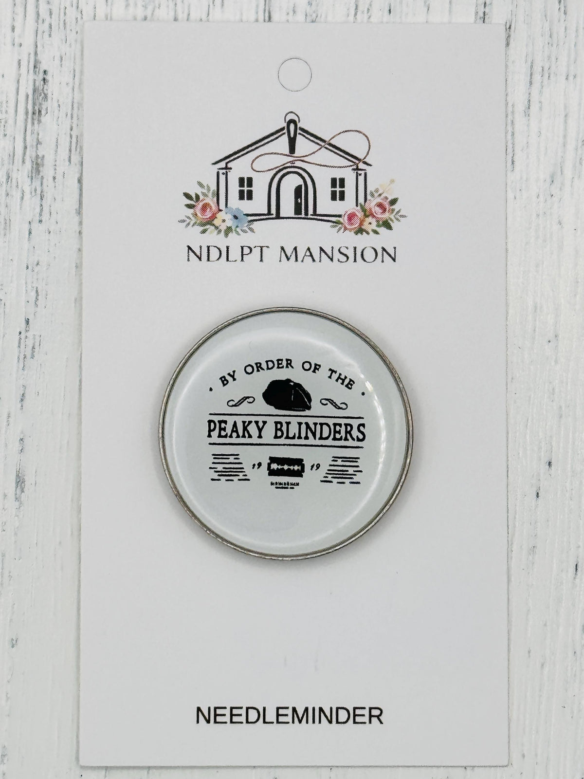 By Order of PB Round Enamel