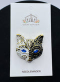 Black and White Cat Deluxe Enamel